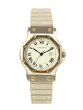 CARTIER Santos Octagon Lm Silver/Gold