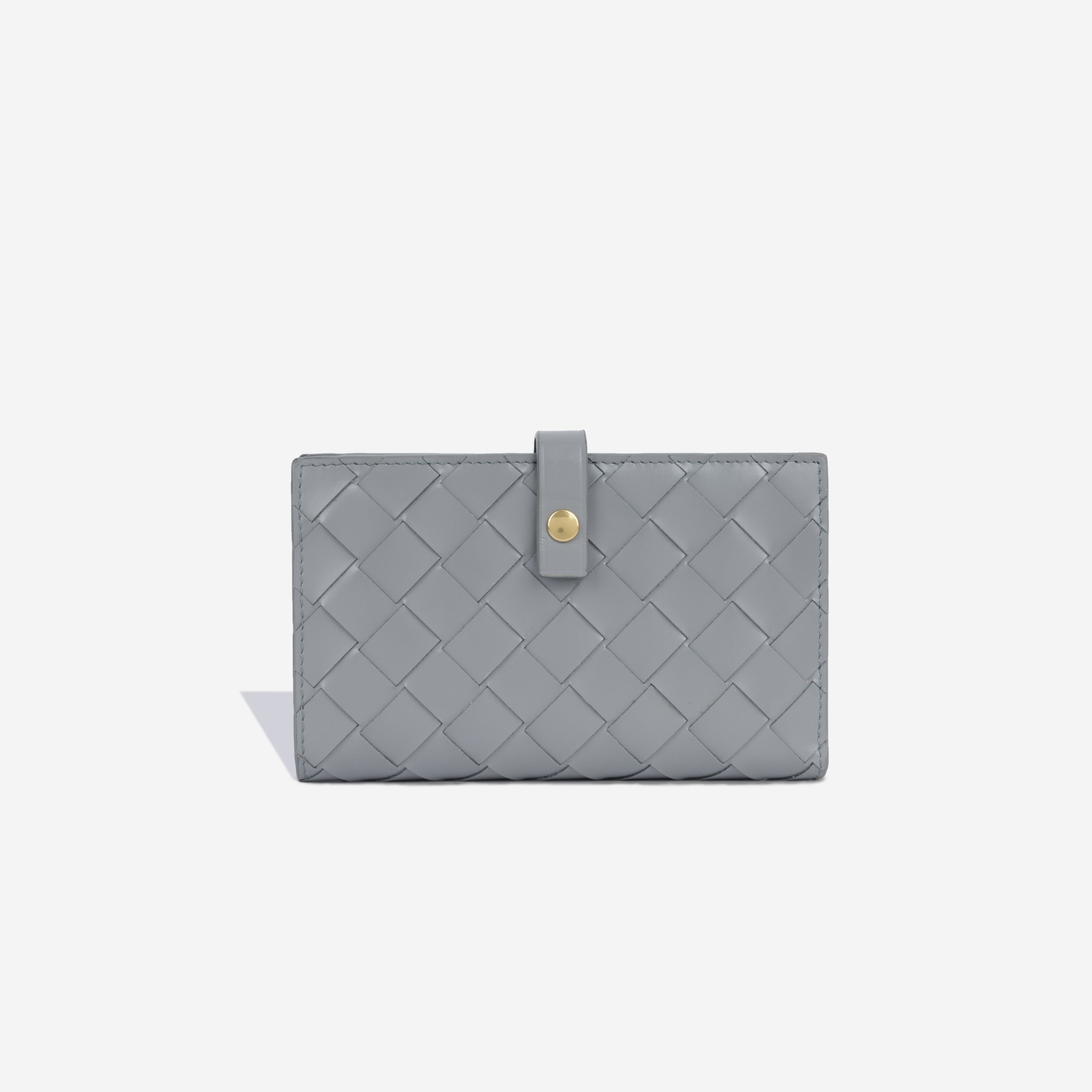 Bottega Veneta Woven Wallet - Grey