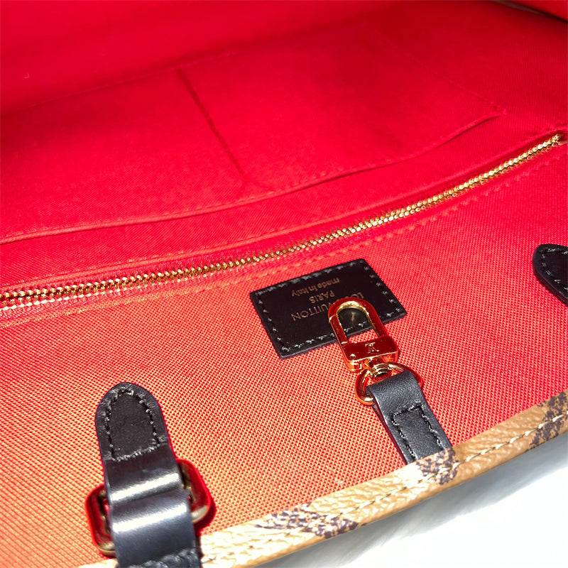 LV Onthego MM in Reverse Monogram Canvas and GHW
