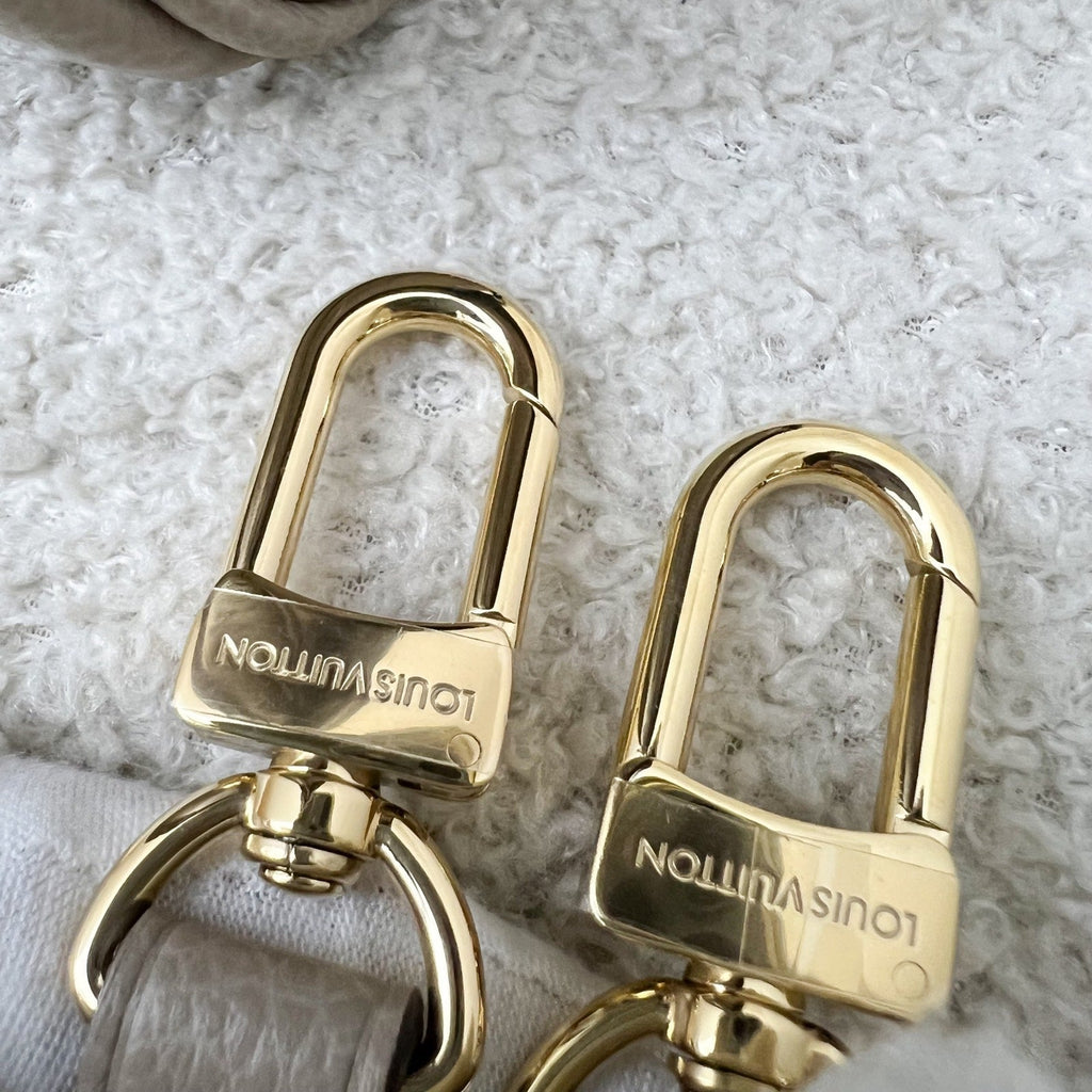 LV Diane PM in Tourterelle (Grey) / Creme Giant Monogram Empreinte Leather and GHW