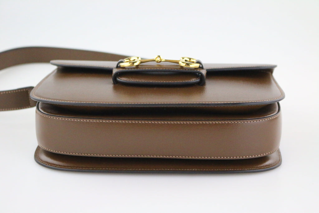 Brown Horsebit 1955 Shoulder Bag