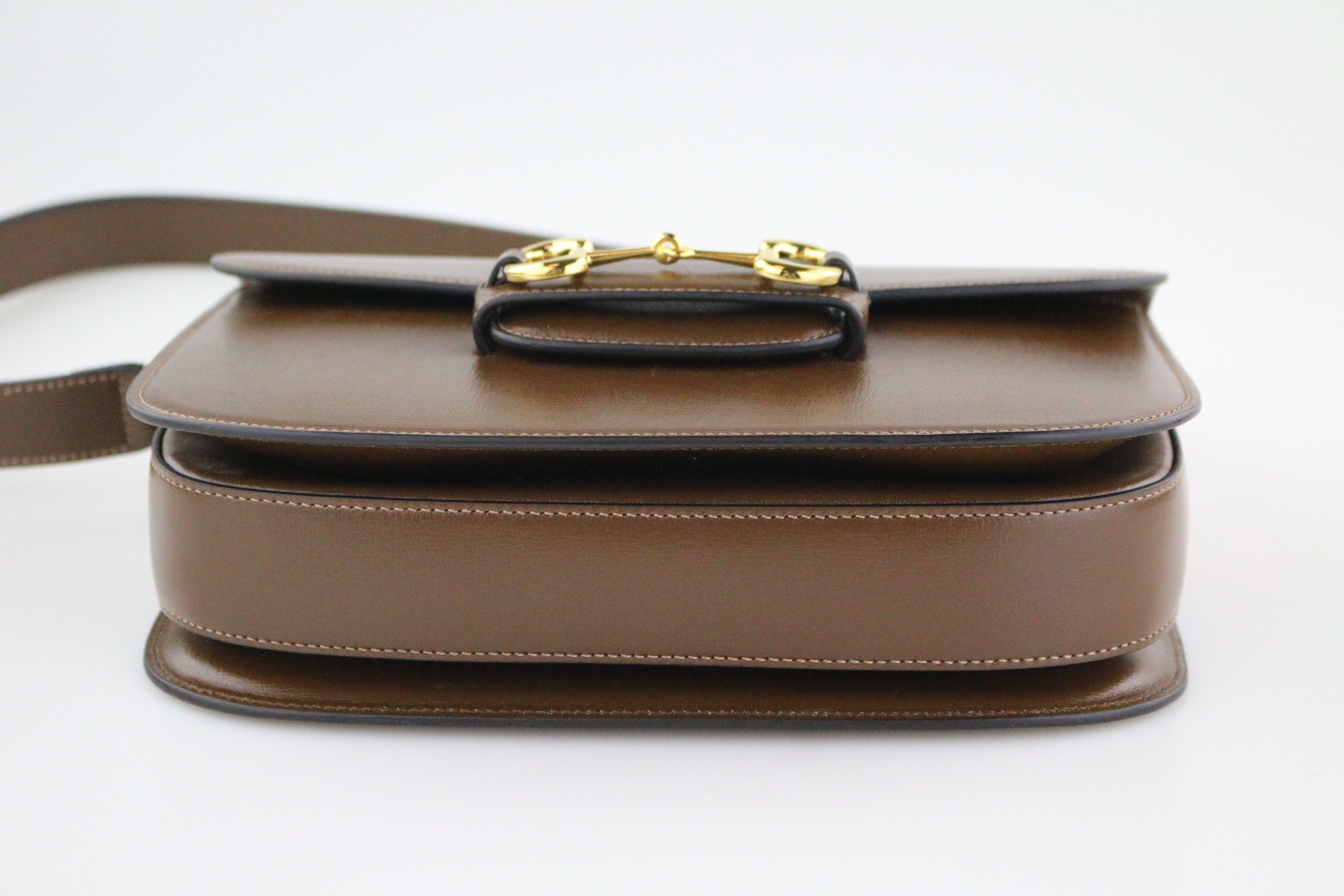 Brown Horsebit 1955 Shoulder Bag