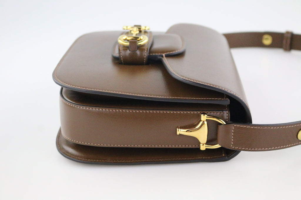 Brown Horsebit 1955 Shoulder Bag