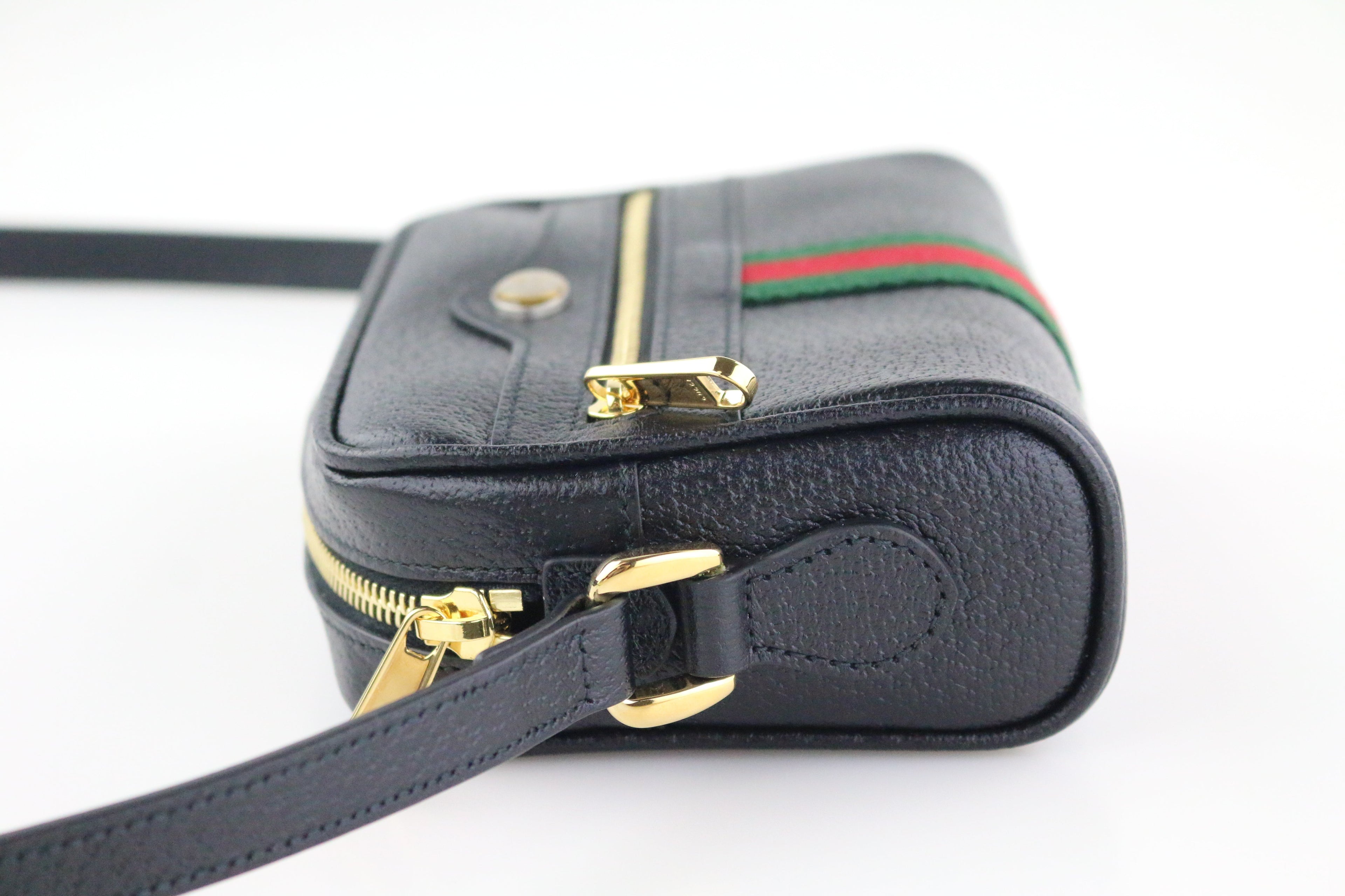 Black Mini Ophidia Crossbody Bag