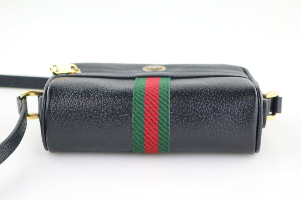 Black Mini Ophidia Crossbody Bag