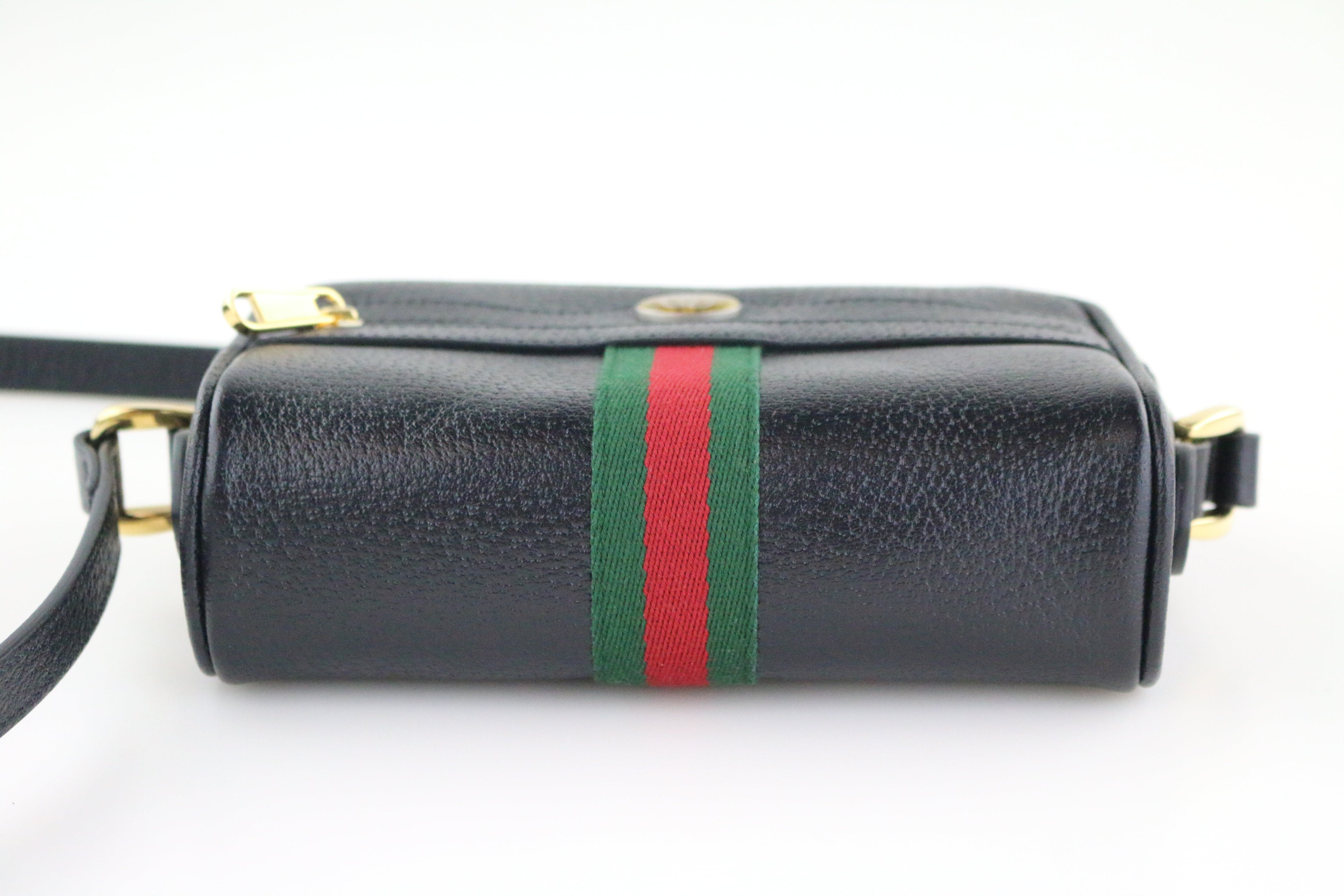 Black Mini Ophidia Crossbody Bag