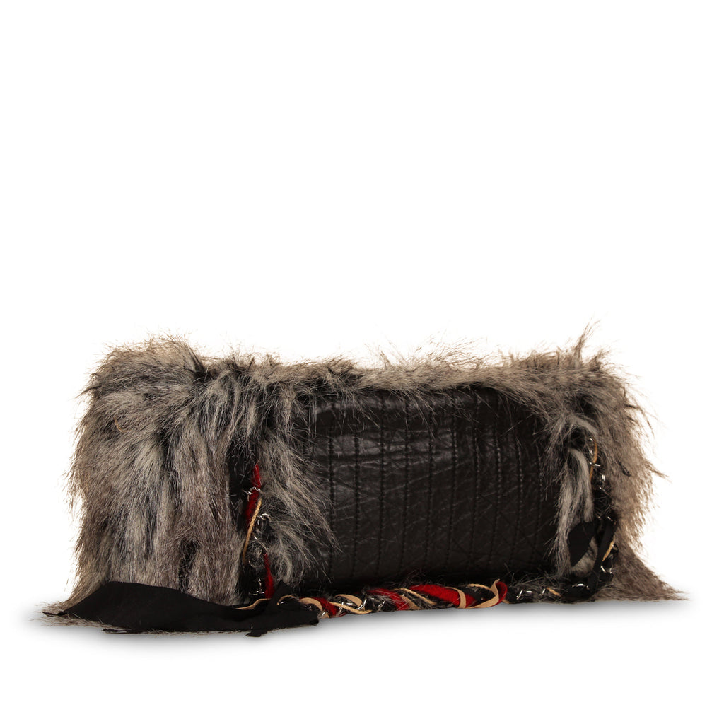 Chanel Intuit Tweed Fantasy Fur Tote