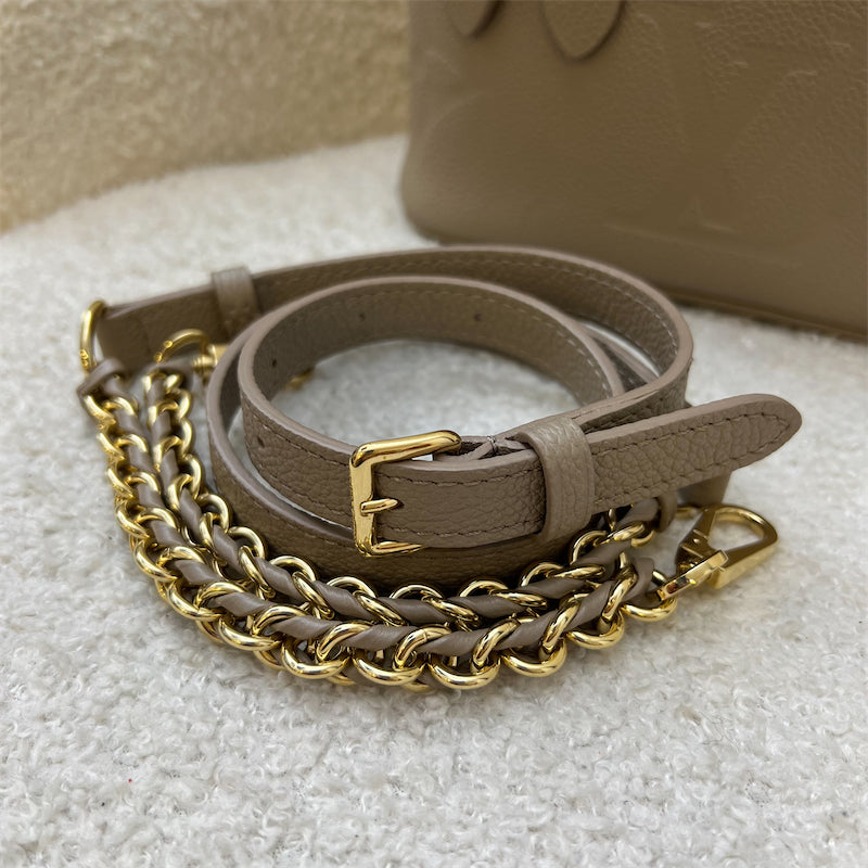 LV Vanity PM in Tourterelle Grey Giant Monogram Empreinte Leather GHW