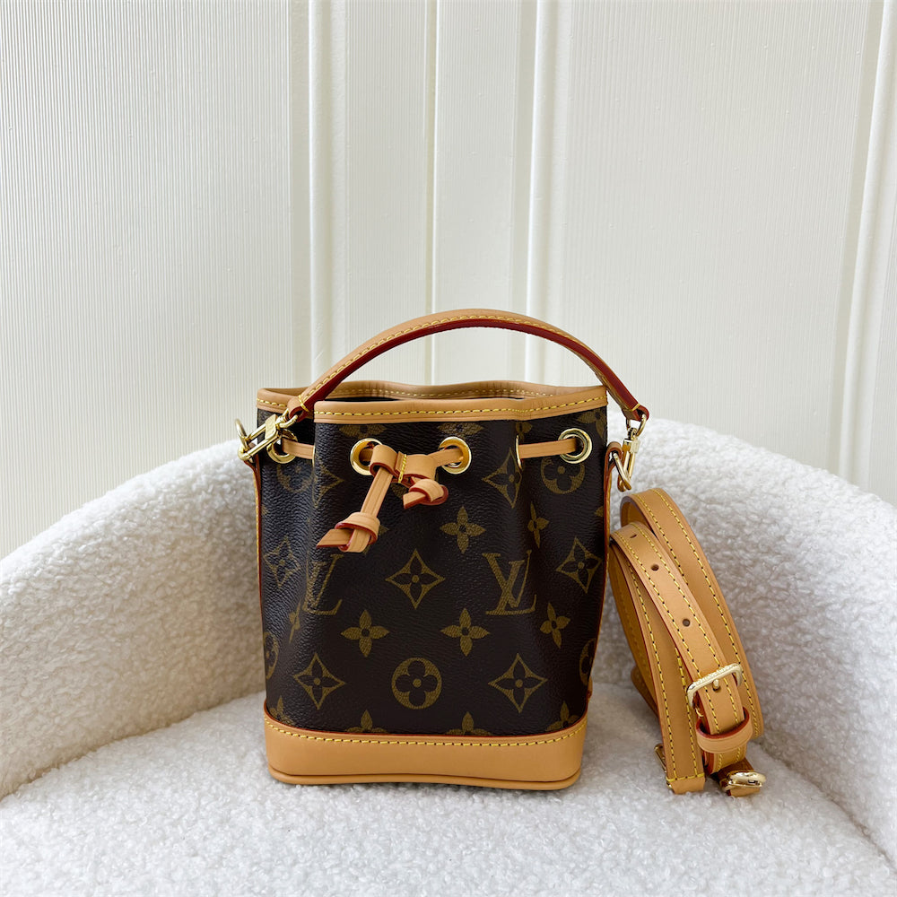 LV Nano Noe in Monogram Canvas GHW