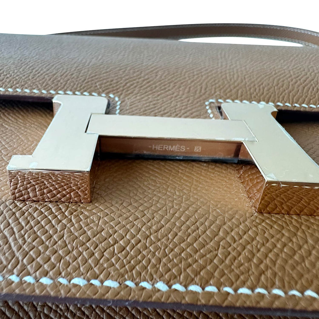 HermÃƒÆ’Ã‚Â¨s Constance III 18 Mini Gold Epsom 2023