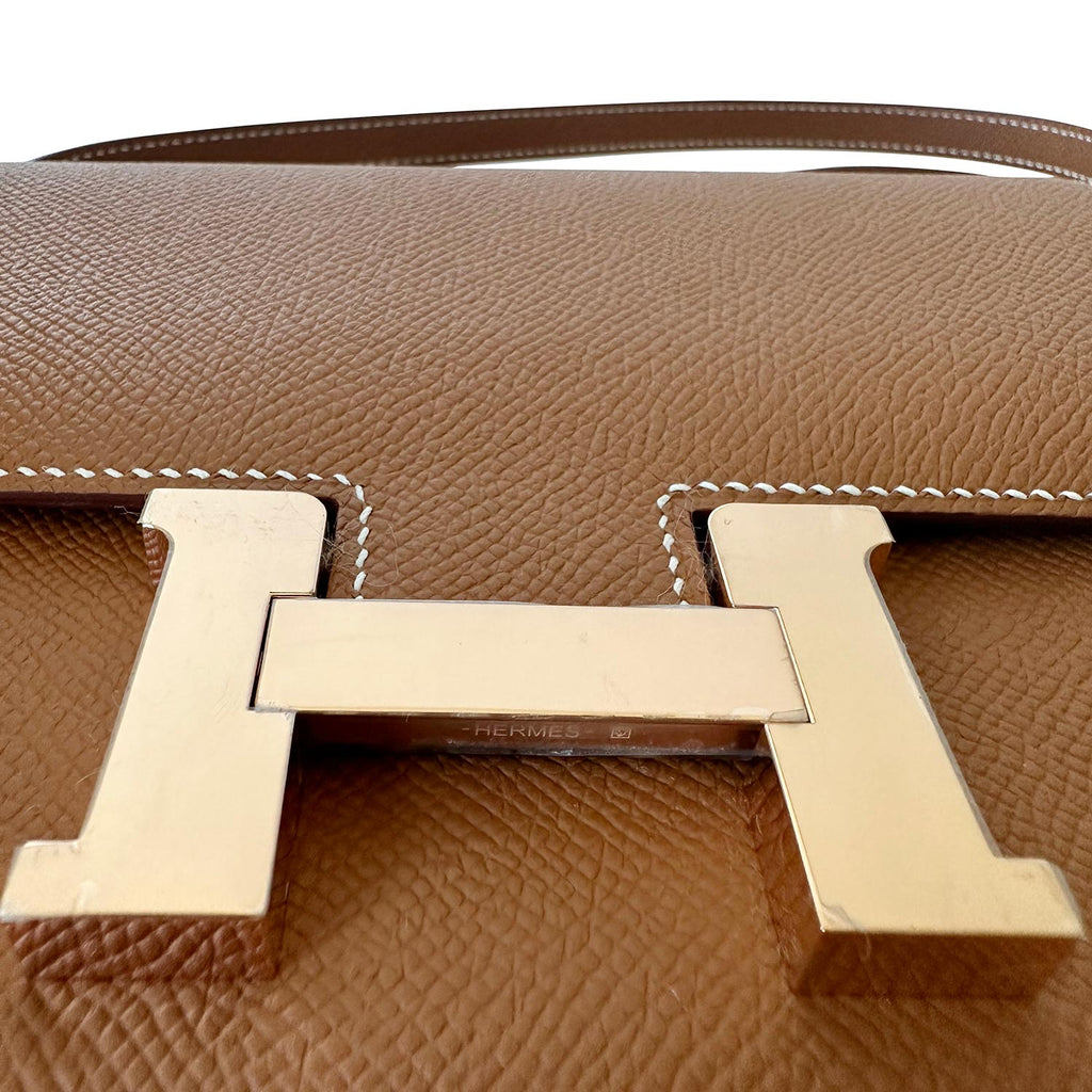 HermÃƒÆ’Ã‚Â¨s Constance III 18 Mini Gold Epsom 2023