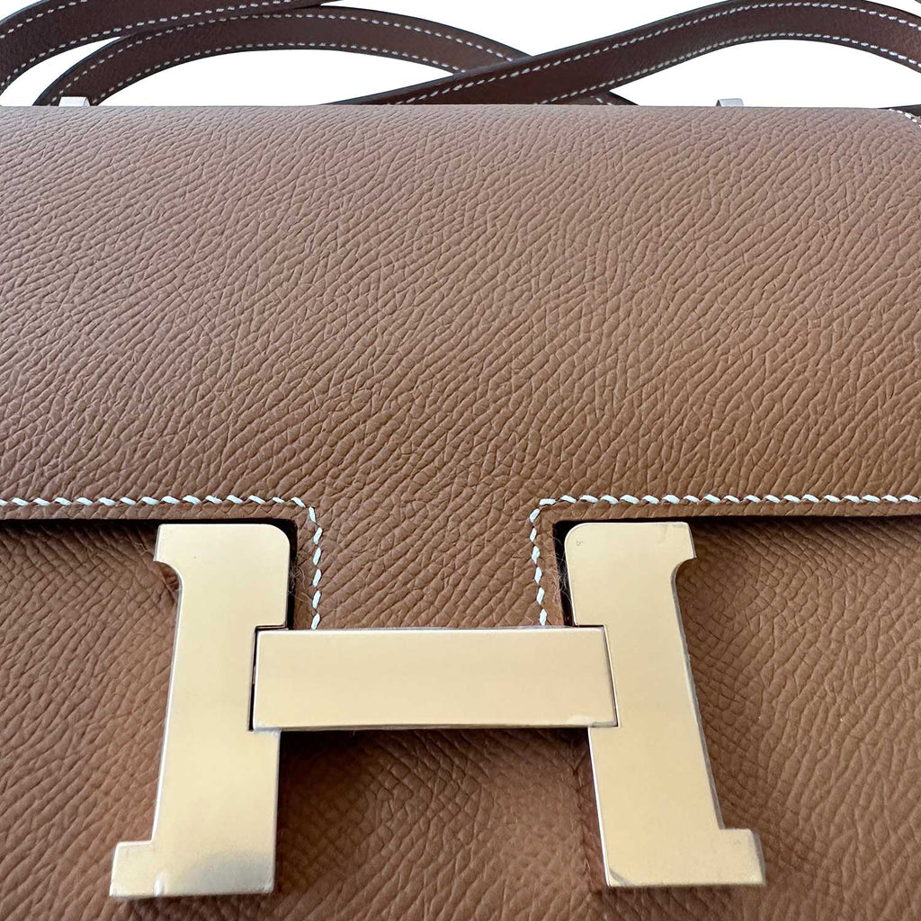 HermÃƒÆ’Ã‚Â¨s Constance III 18 Mini Gold Epsom 2023