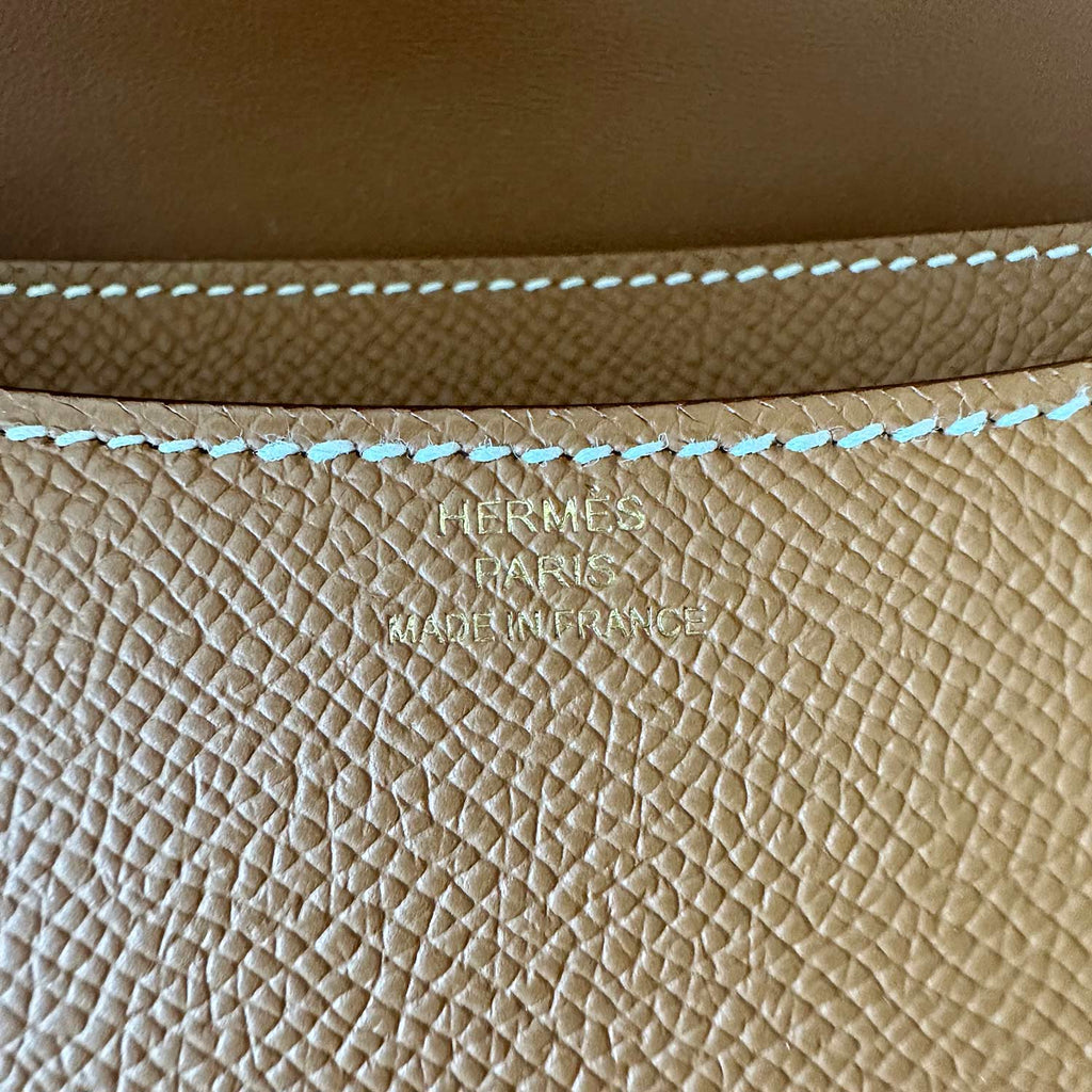HermÃƒÆ’Ã‚Â¨s Constance III 18 Mini Gold Epsom 2023