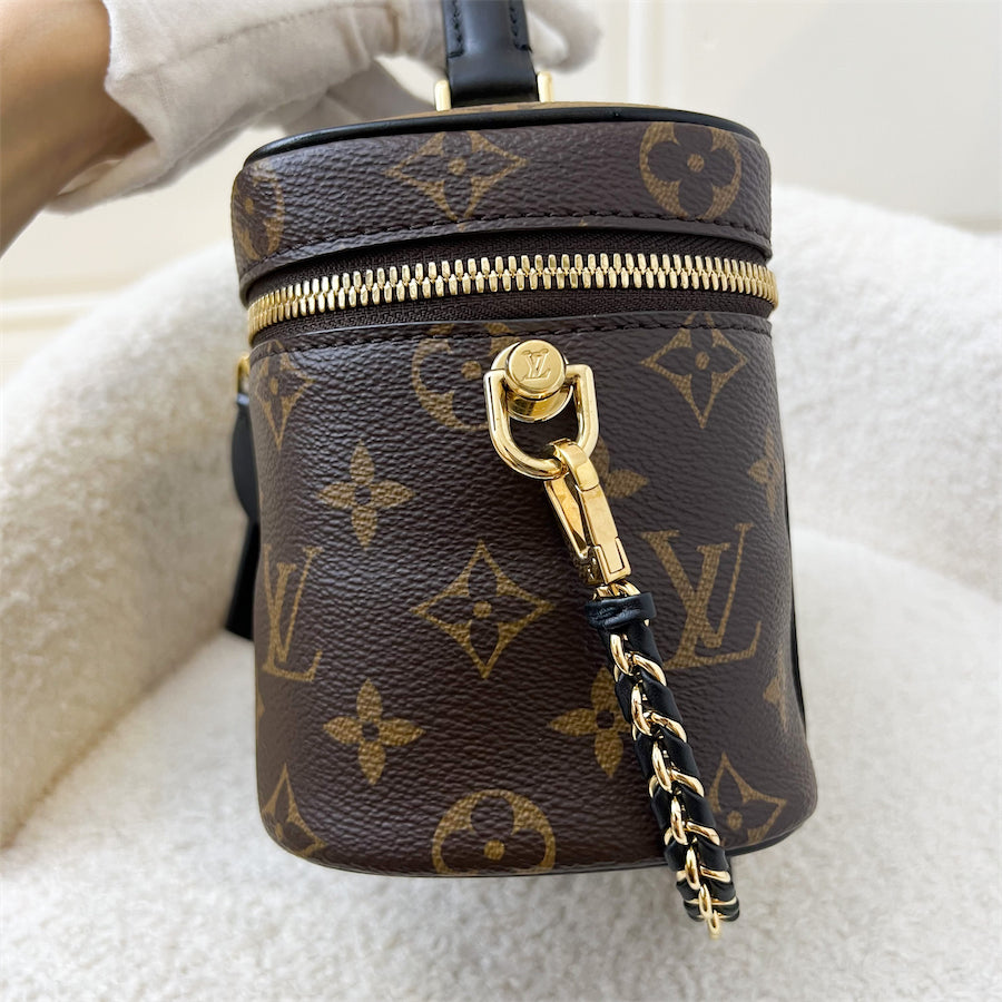 LV Vanity PM in Monogram Canvas and Black Trim with GHW