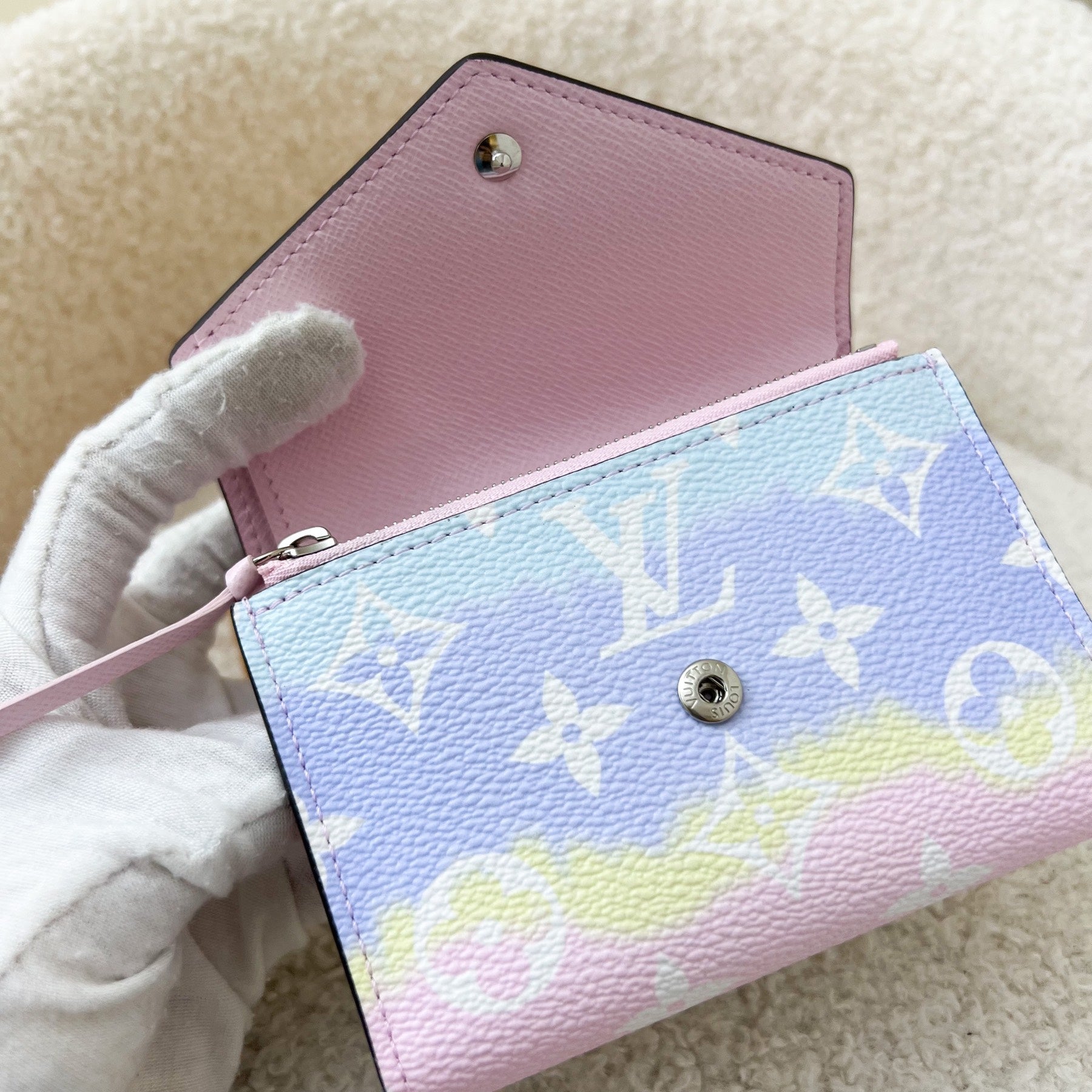 LV Victorine Wallet in Pastel Escale Monogram Canvas and SHW