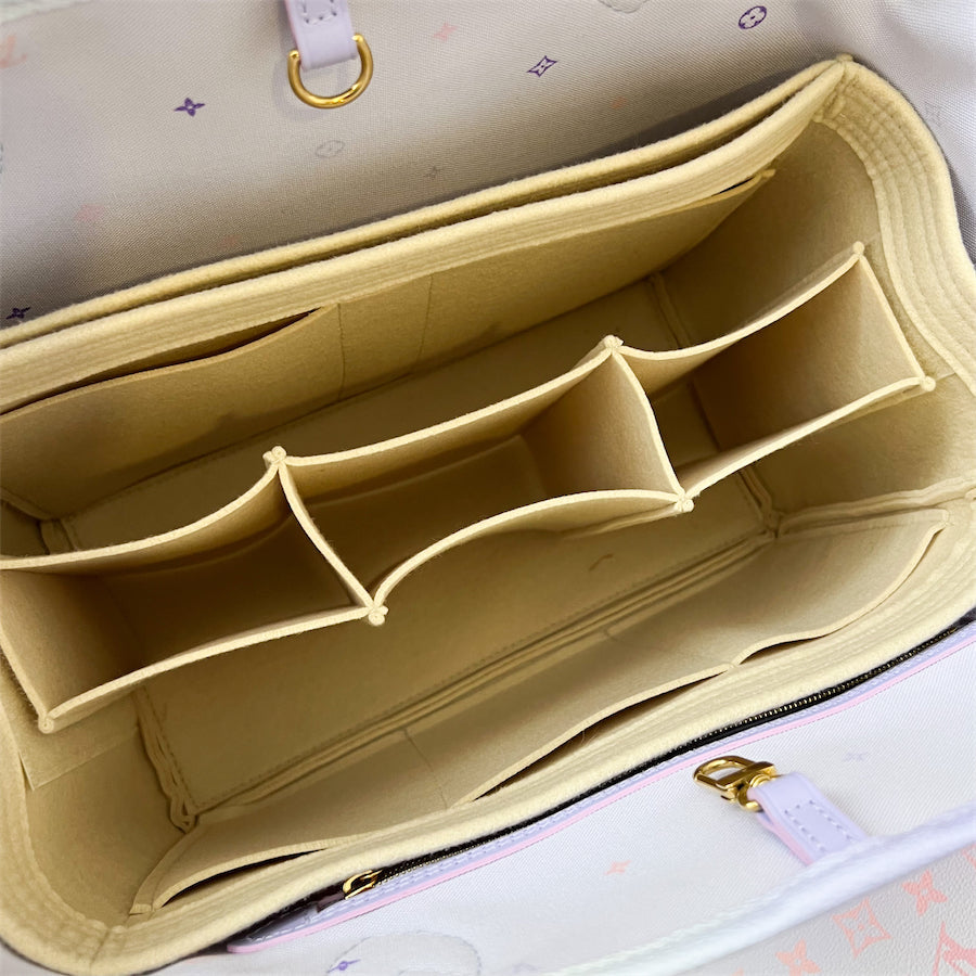 LV Neverfull MM Spring in the Air Sunrise Pastel Canvas and GHW