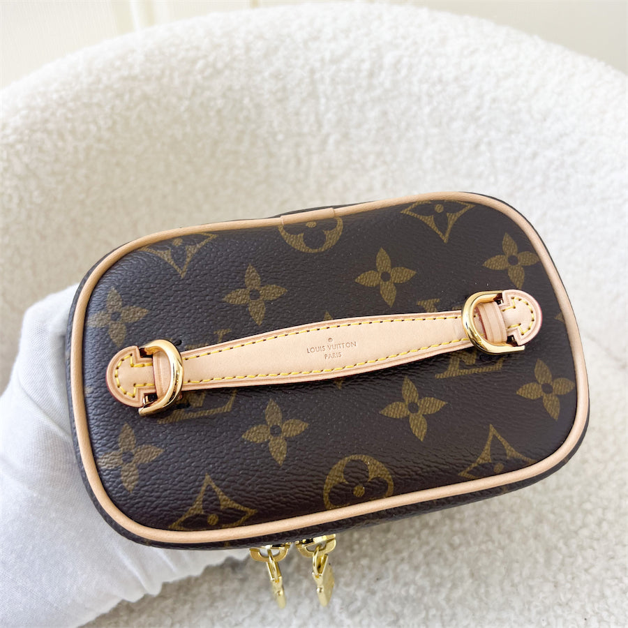 LV Nano Nice in Monogram GHW