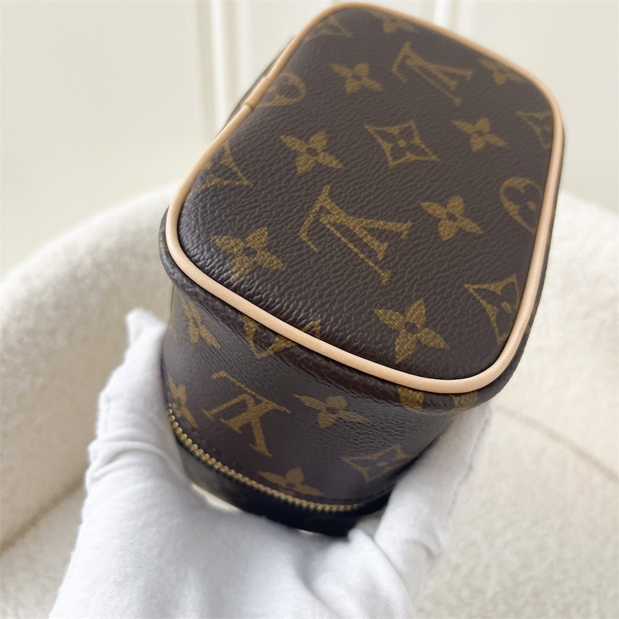 LV Nano Nice in Monogram GHW