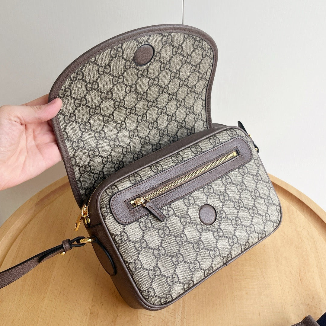 GC701 Ophidia Medium Shoulder Bag / 10.2x6.7x2.7inch