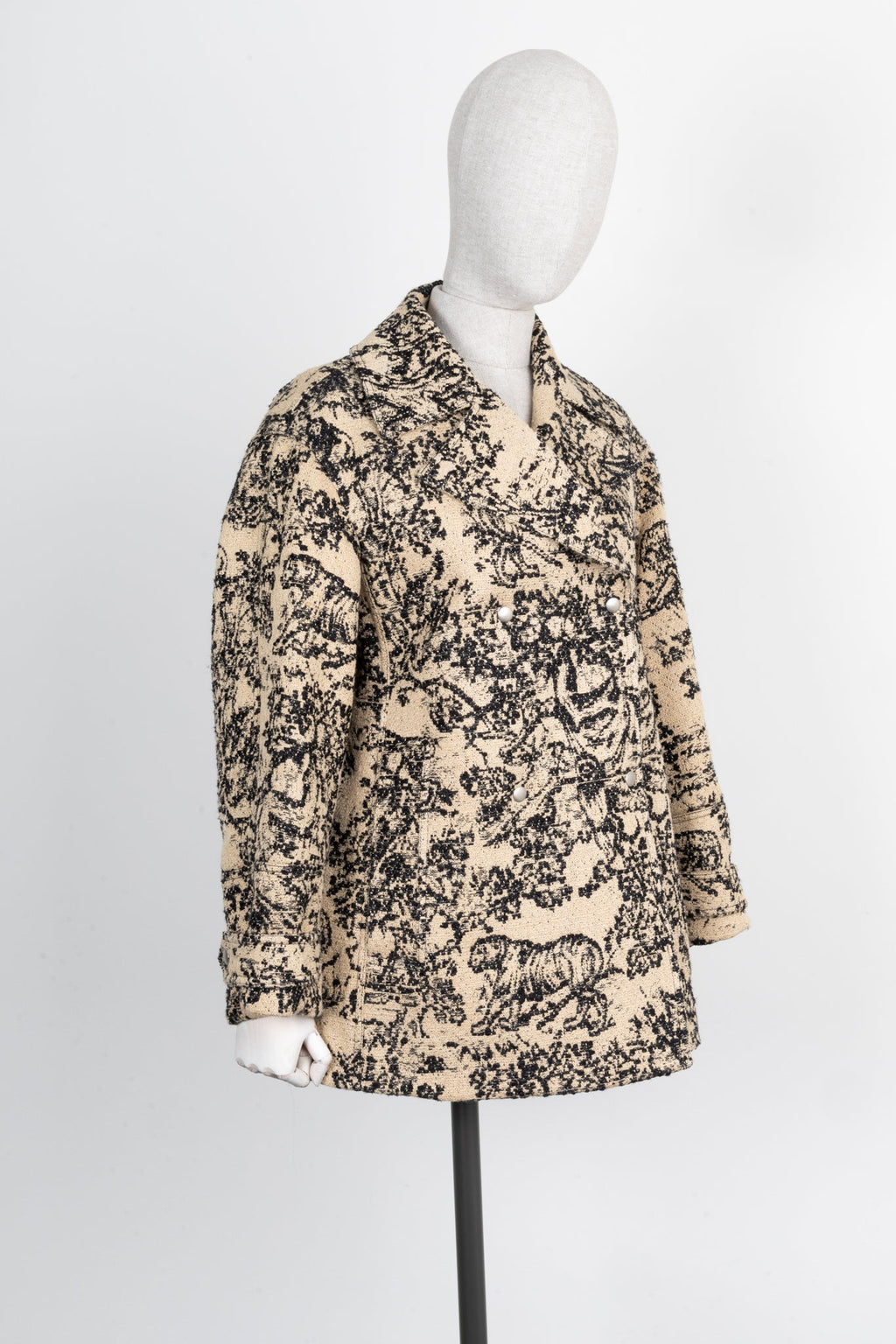 CHRISTIAN DIOR Toile De Jouy Coat Beige