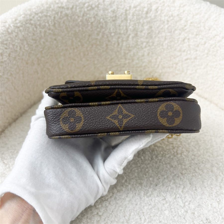 LV Micro Metis in Monogram Canvas GHW