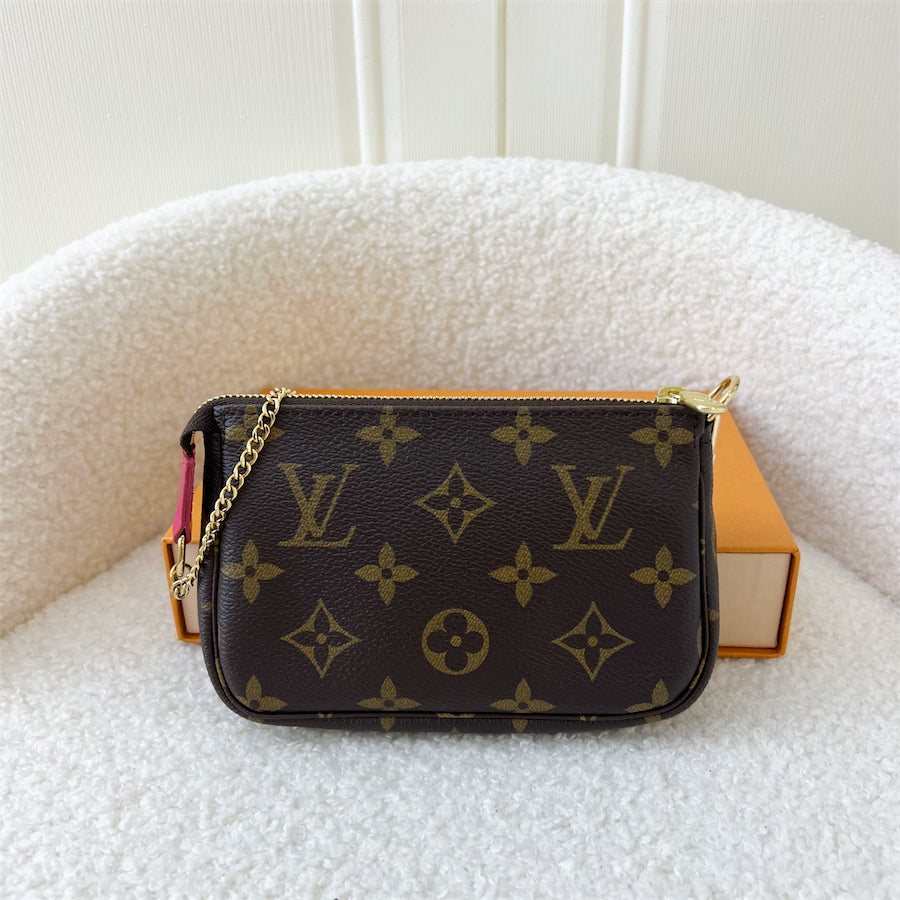 LV Mini Pochette Christmas 2020 Roller Coaster in Monogram Canvas GHW