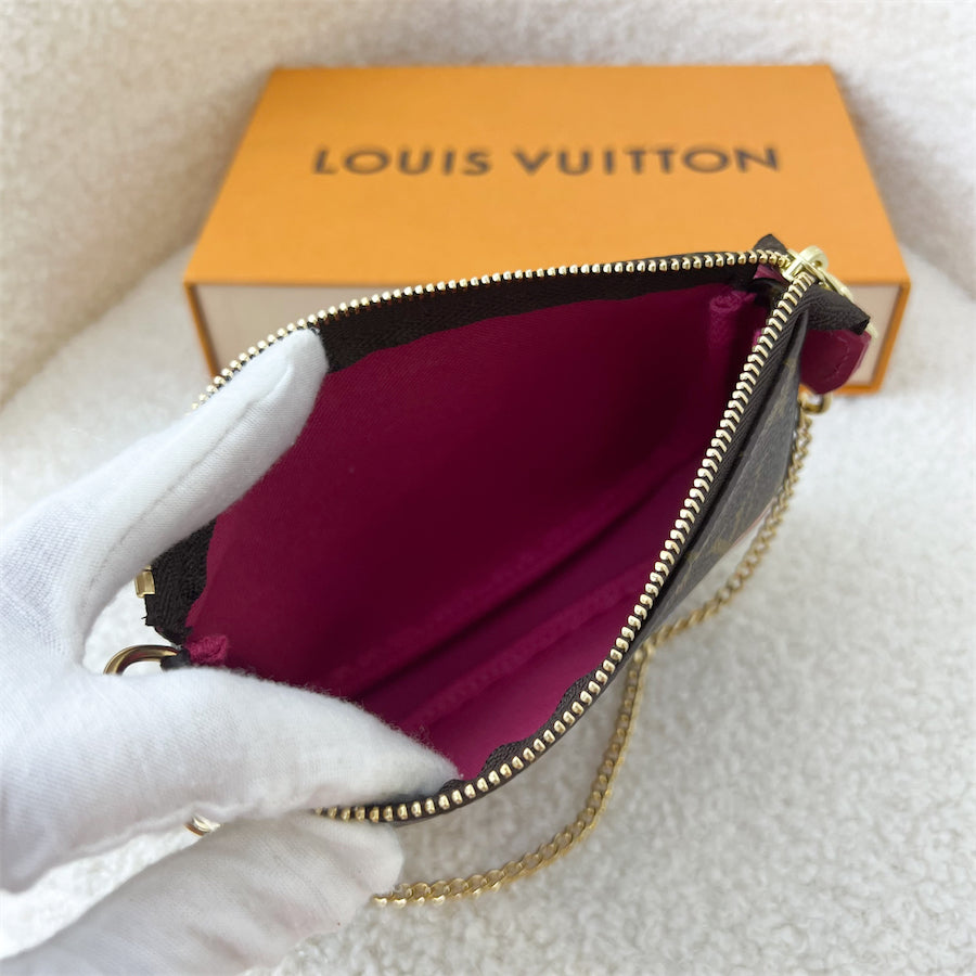 LV Mini Pochette Christmas 2020 Roller Coaster in Monogram Canvas GHW
