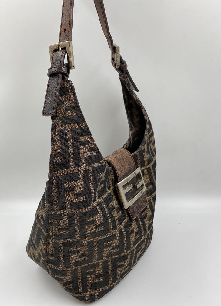 Fendi Zucca Hobo Bag in brown Zucca canvas