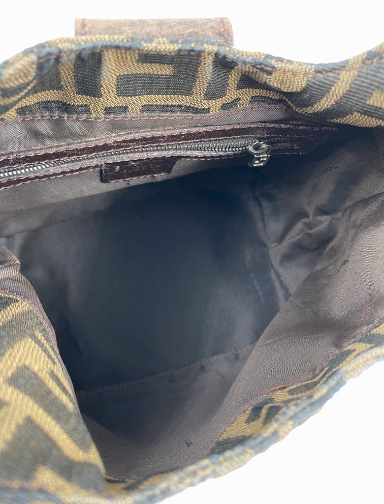 Fendi Zucca Hobo Bag in brown Zucca canvas