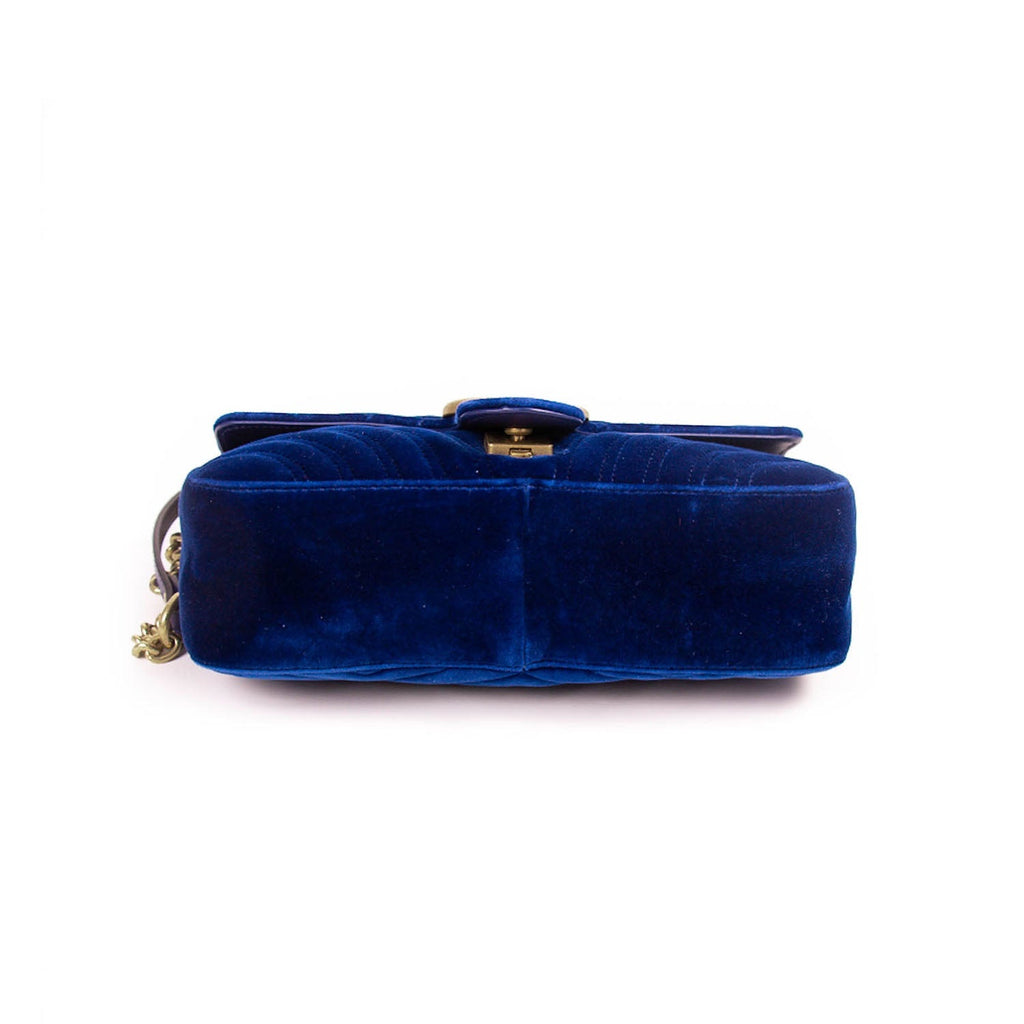 Gucci GG Marmont Small Velvet MetalassÃƒÆ’Ã‚Â© Bag