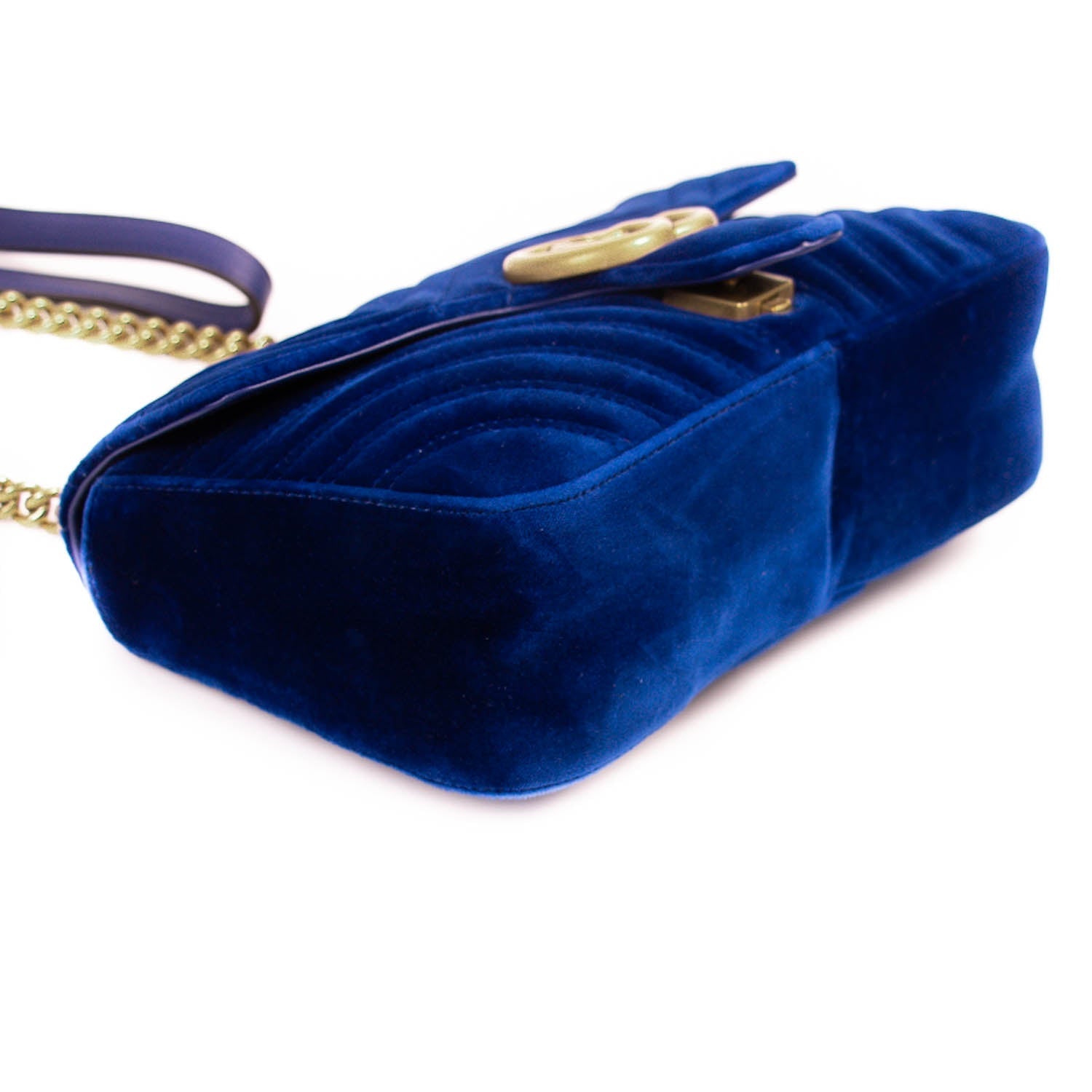 Gucci GG Marmont Small Velvet MetalassÃƒÆ’Ã‚Â© Bag