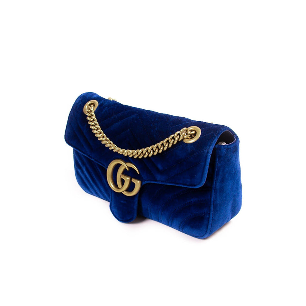 Gucci GG Marmont Small Velvet MetalassÃƒÆ’Ã‚Â© Bag
