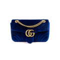 Gucci GG Marmont Small Velvet MetalassÃƒÆ’Ã‚Â© Bag