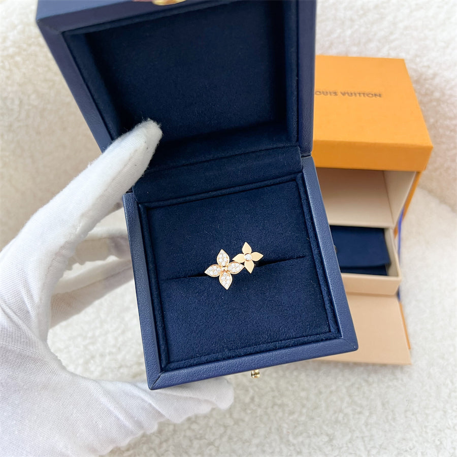 LV Star Blossom Ring in 18 K Pink Gold with Diamond