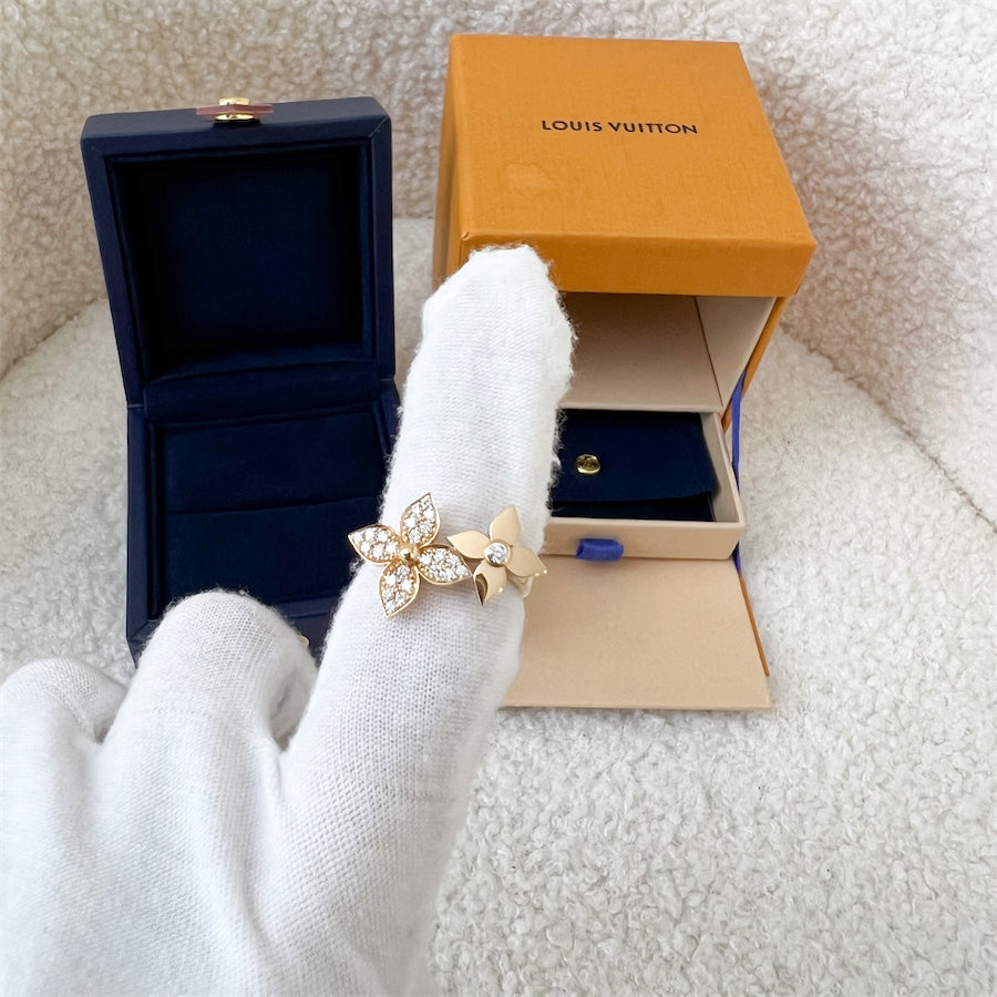 LV Star Blossom Ring in 18 K Pink Gold with Diamond