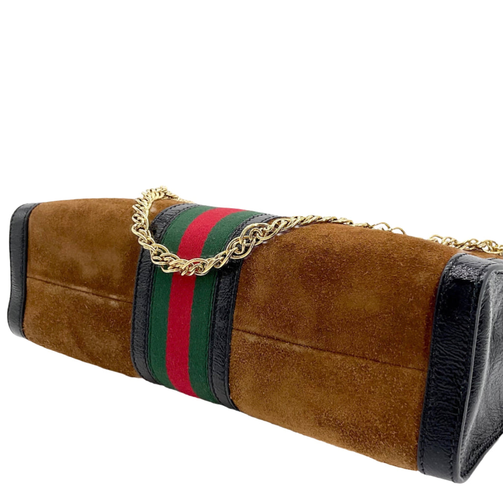 GUCCI Ophidia Handle Bag Suede Medium