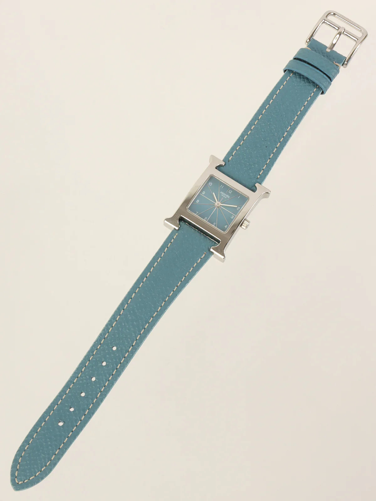 HERMES H Watch Blue