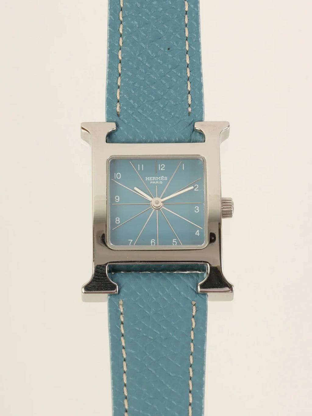 HERMES H Watch Blue
