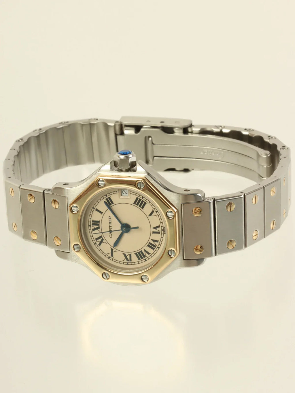 CARTIER Santos Octagon Silver/Gold