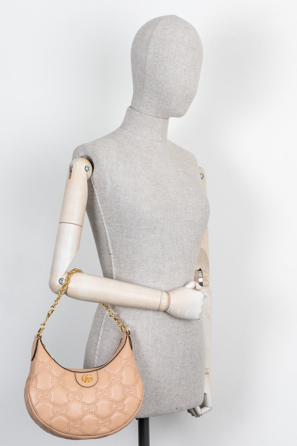GUCCI Matelassé Mini Bag GG Light Pink