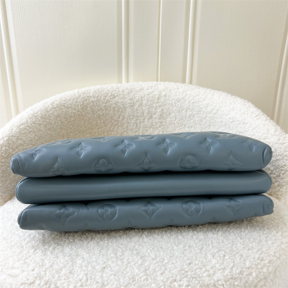 LV Coussin PM in Light Blue Puffy Lambskin and SHW