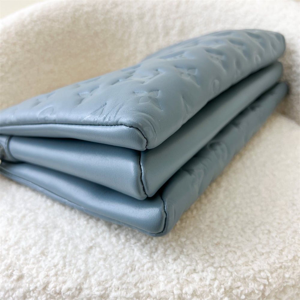 LV Coussin PM in Light Blue Puffy Lambskin and SHW