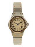 CARTIER Santos Octagon Silver/Gold