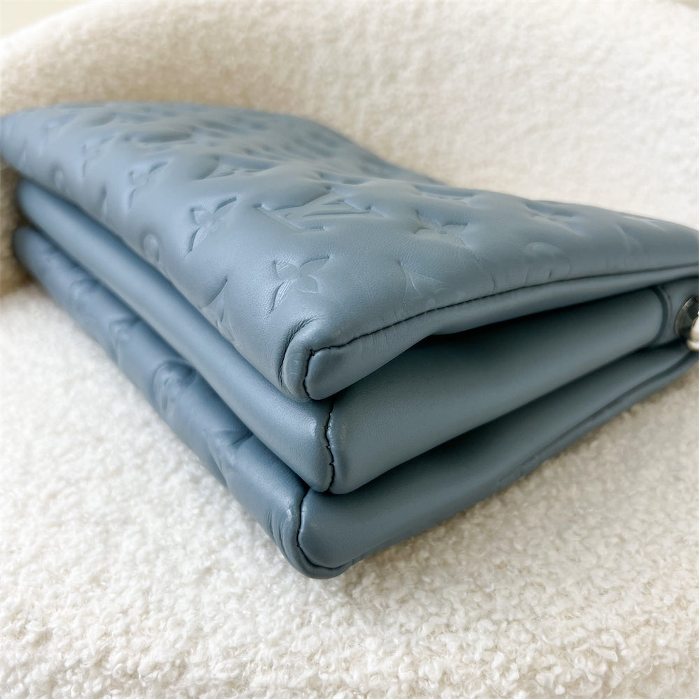 LV Coussin PM in Light Blue Puffy Lambskin and SHW