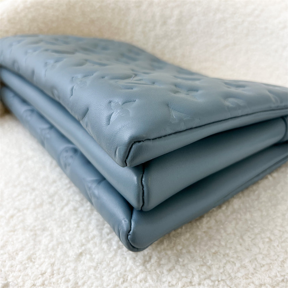 LV Coussin PM in Light Blue Puffy Lambskin and SHW