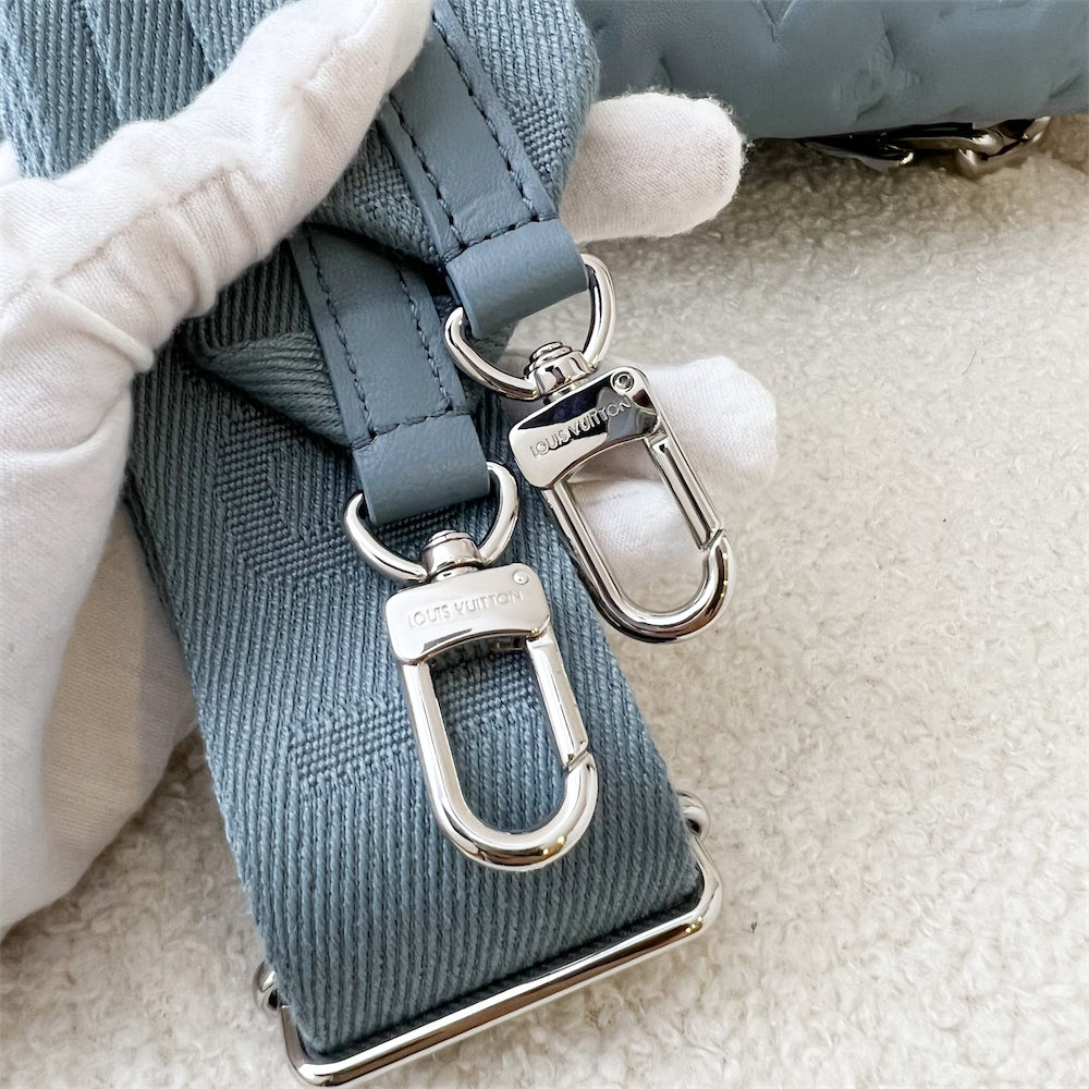 LV Coussin PM in Light Blue Puffy Lambskin and SHW