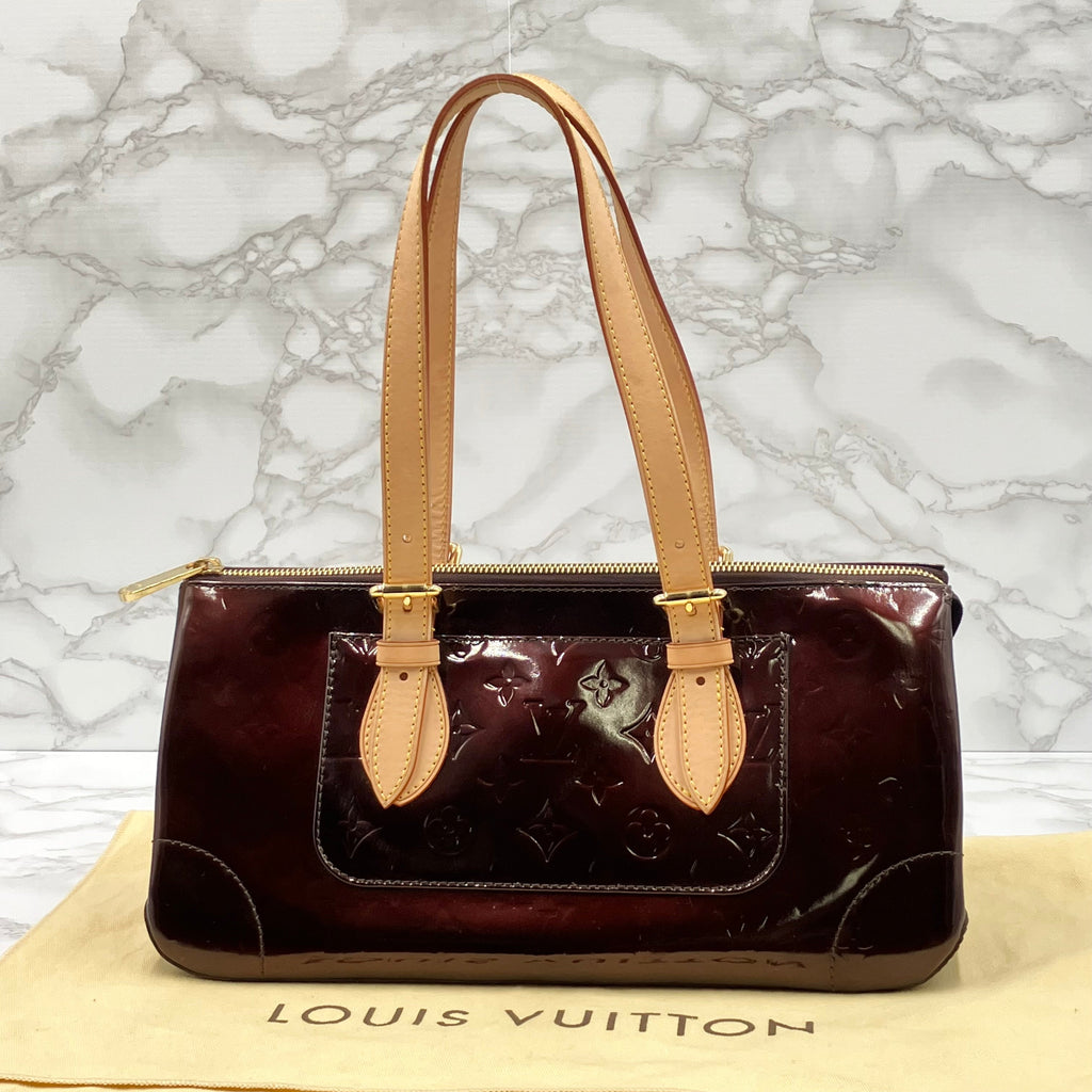 LOUIS VUITTON vernis rosewood avenue handbag