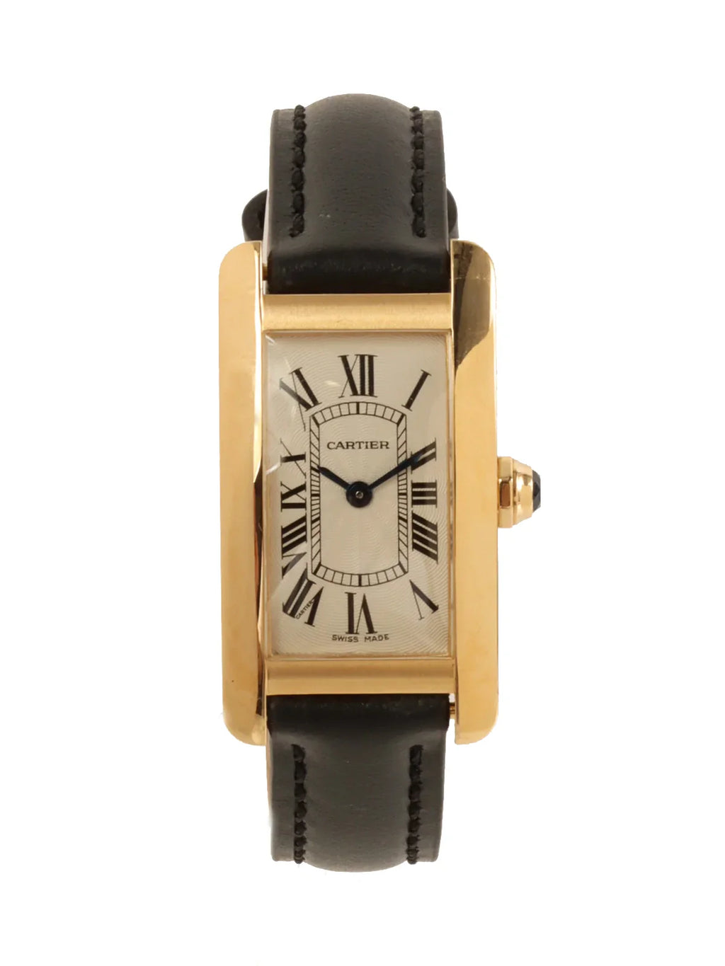 CARTIER Tank American Sm Gold/Black