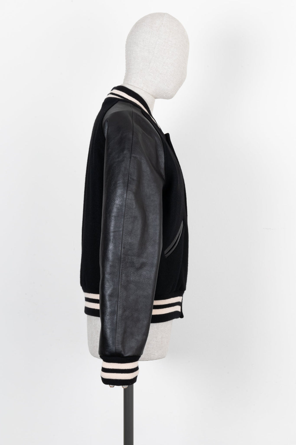 GUCCI Horsebit Varsity Jacket Cotton Black