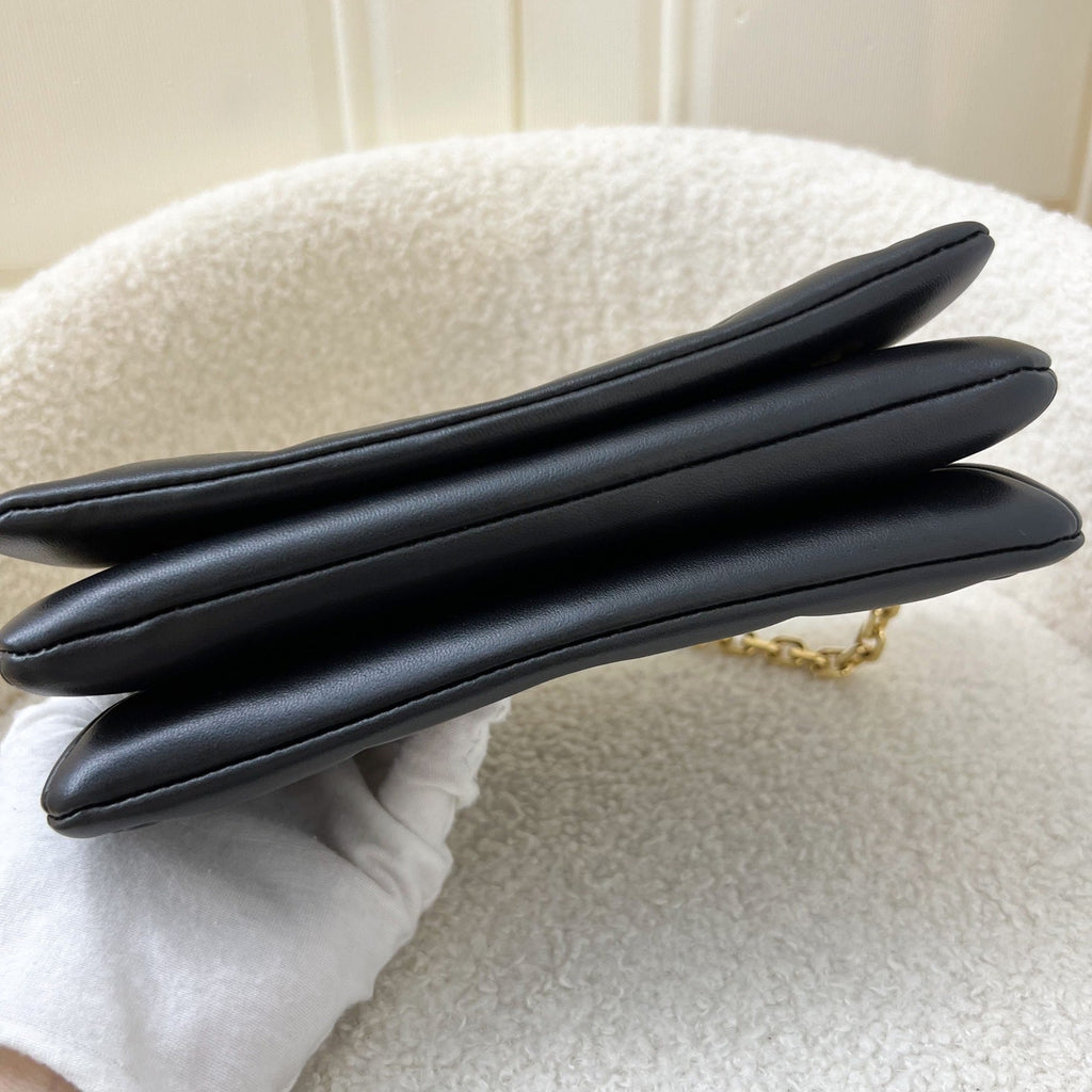 LV Pochette Coussin in Black Puffy Lambskin and GHW